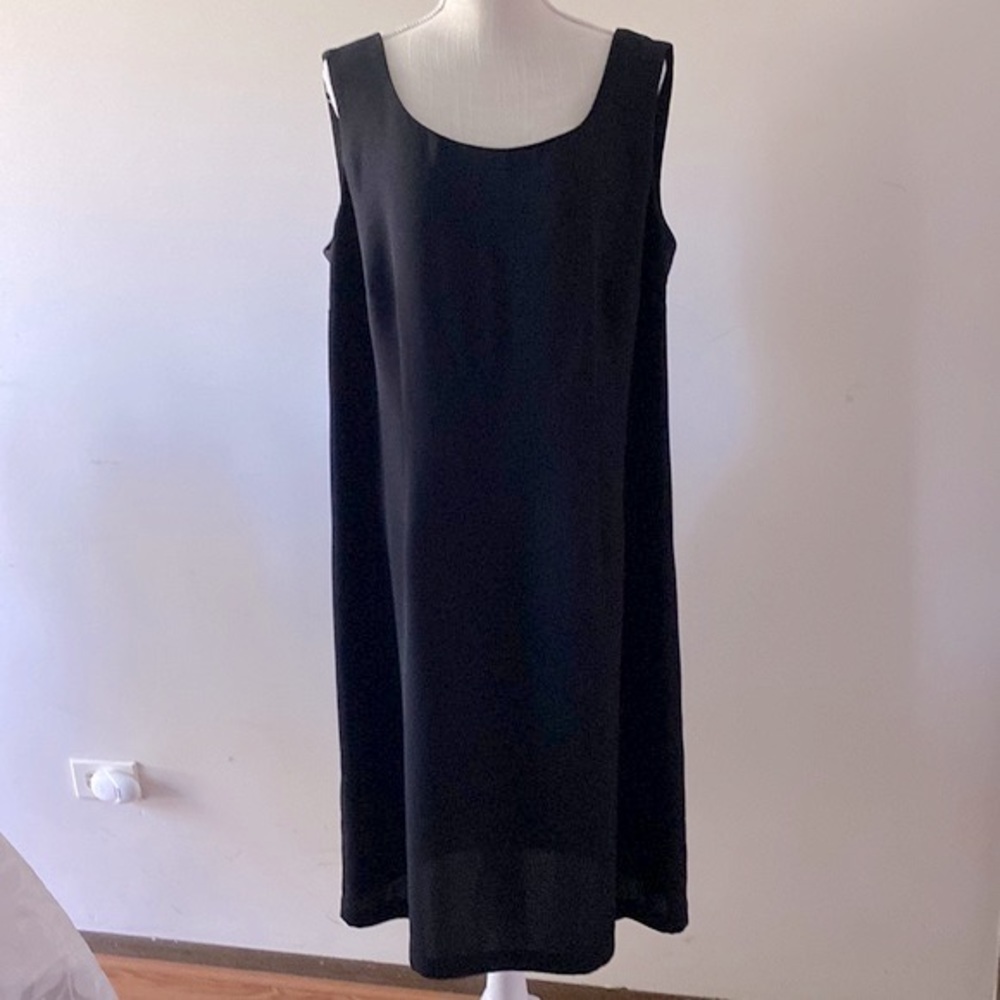 S.L. Fashion women’s sleeveless black cocktail sheath line dress size 20W